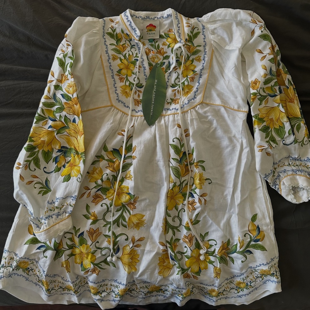 Off-White Sicily LENZING™ ECOVERO™ Euroflax™ Mini Dress - Picture 2 of 3